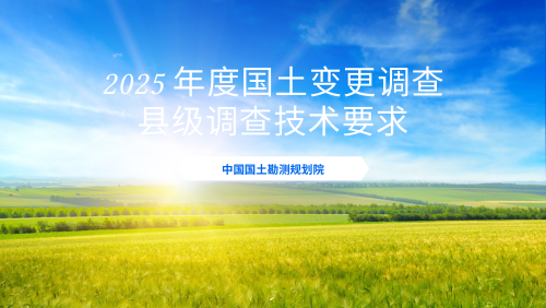 2025年度国土变更调查县级调查技术要求