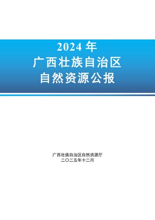 2024年广西壮族自治区自然资源公报