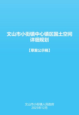 文山市小街镇中心镇区国土空间详细规划