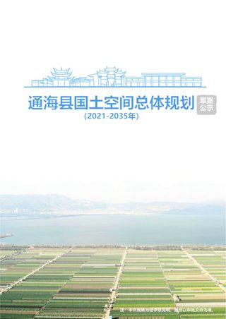云南省通海县国土空间总体规划(2021-2035年)