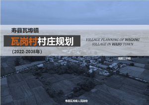 寿县瓦埠镇瓦岗村村庄规划（2022-2035）
