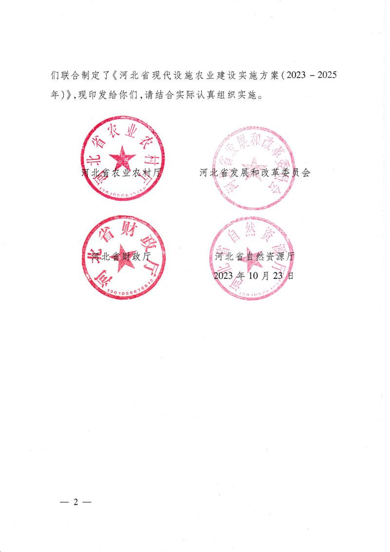 河北省现代设施农业建设实施方案（2023-2025年）第2页