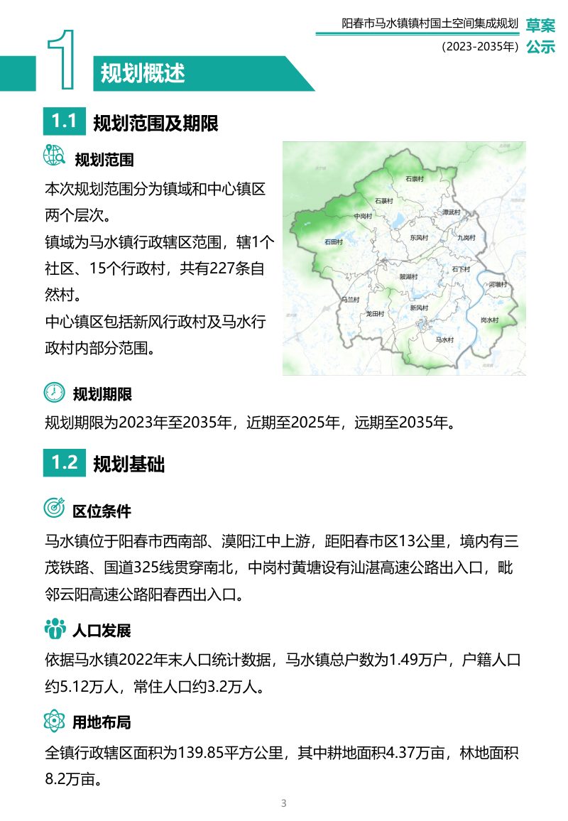 阳春市马水镇镇村国土空间集成规划（2023-2035年）第3页
