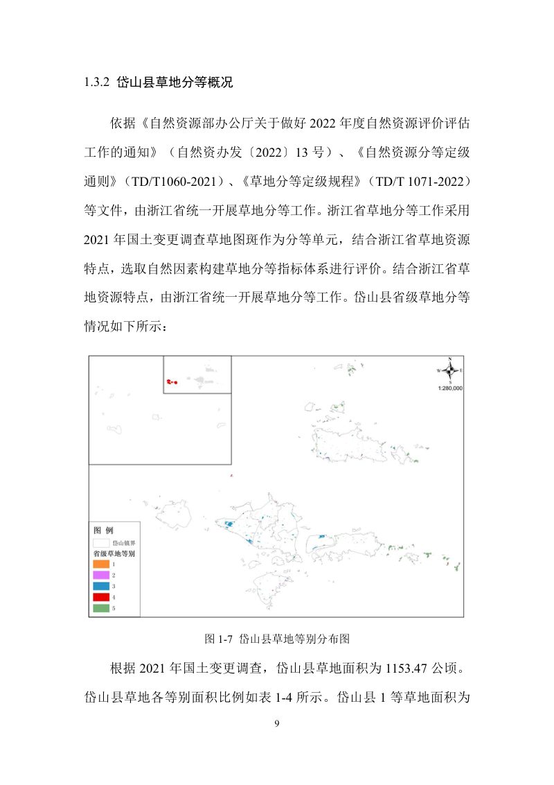 岱山县园林草地定级及基准地价制定成果报告第12页