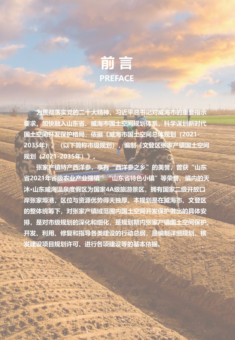 威海市文登区张家产镇国土空间规划（2021-2035年）第2页
