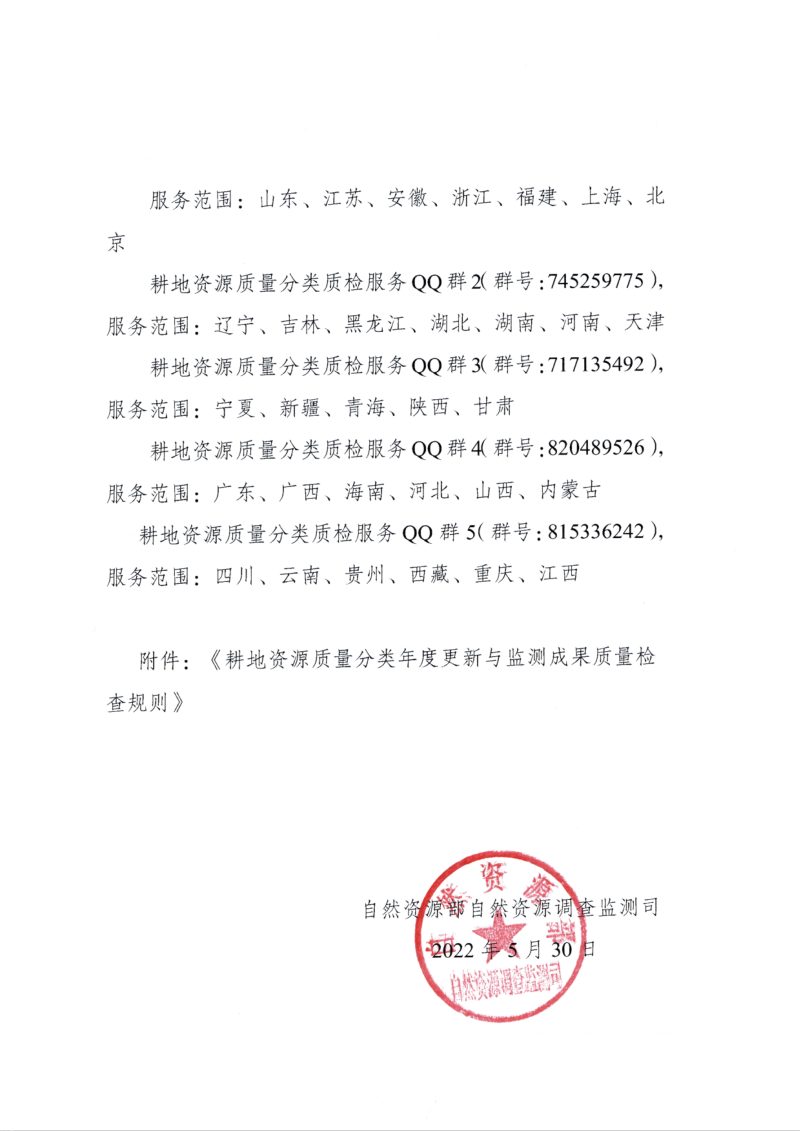 自然资源部《关于印发国土变更调查耕地质量分类数据质检规则及提供数据库质量检查软件的函》耕地资源质量分类年度更新与监测成果质量检查规则第2页