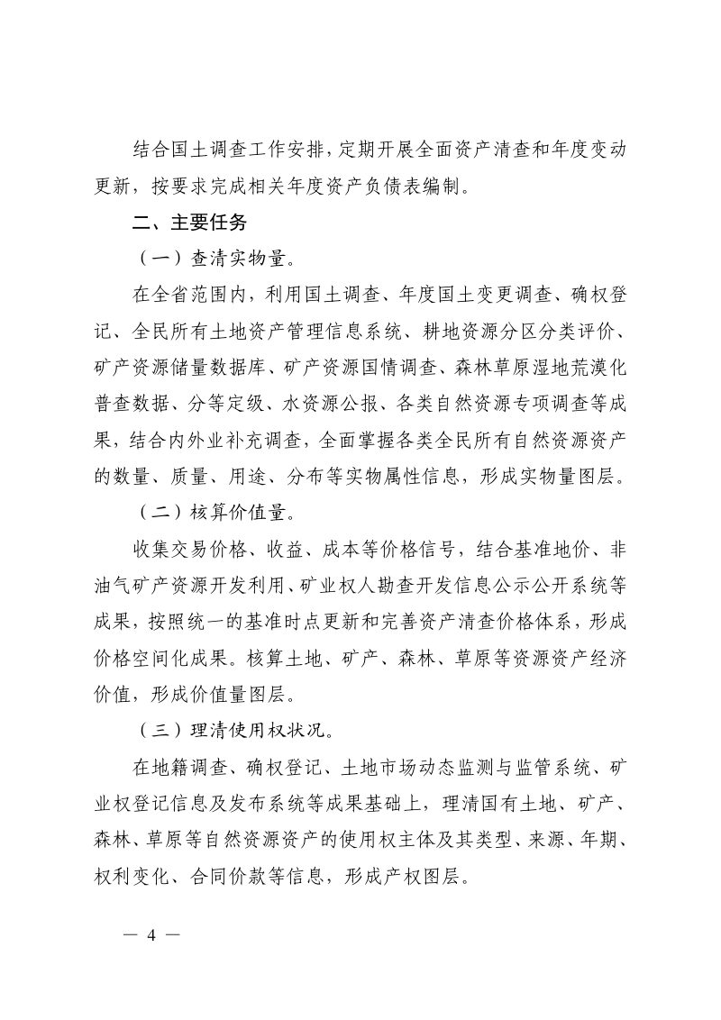 安徽省《全民所有自然资源资产清查实施方案》皖自然资权〔2024〕1号第3页