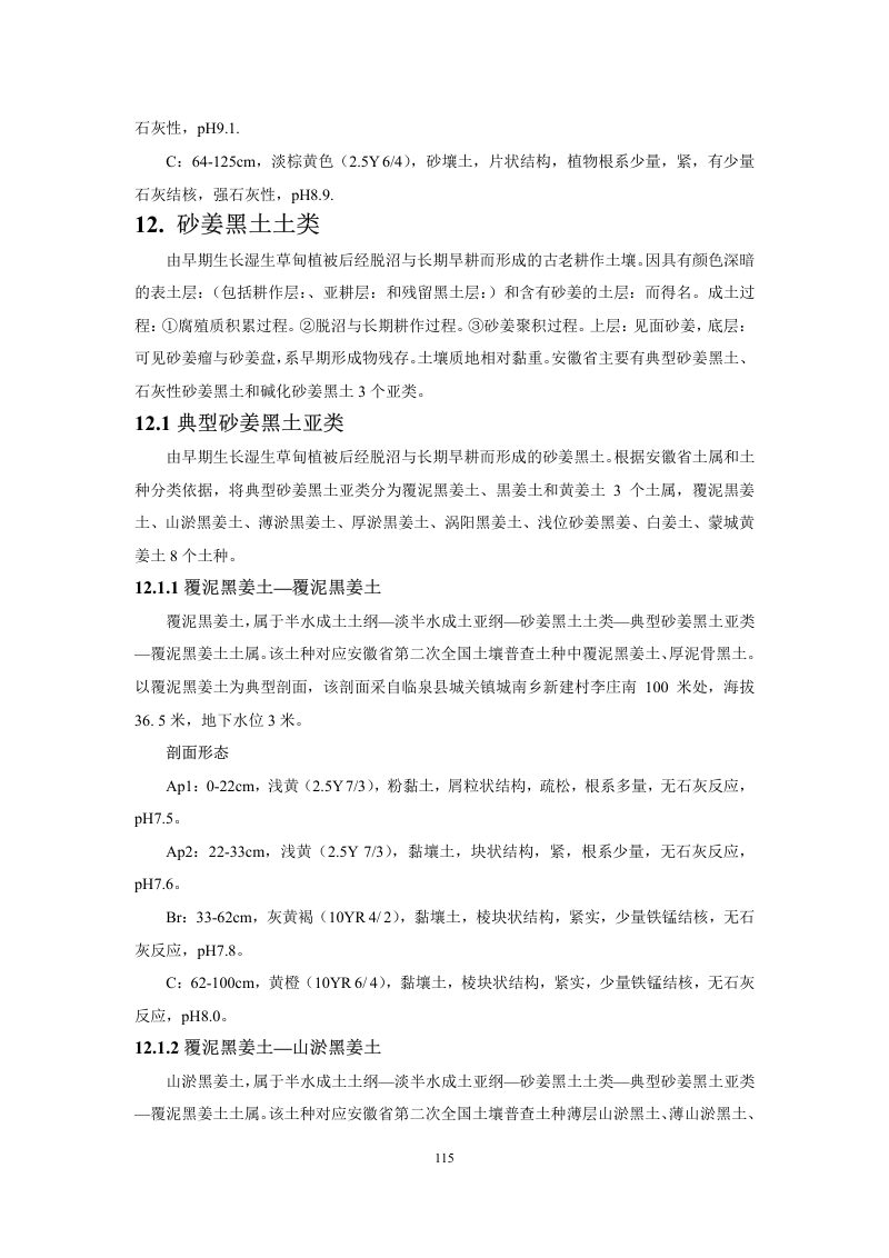 安徽省第三次全国土壤普查暂行土壤分类系统（试行）第128页