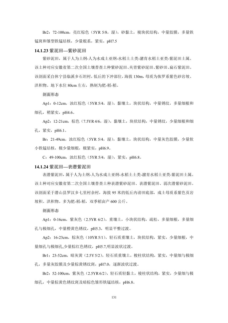 安徽省第三次全国土壤普查暂行土壤分类系统（试行）第144页