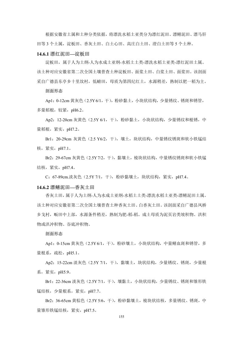 安徽省第三次全国土壤普查暂行土壤分类系统（试行）第168页