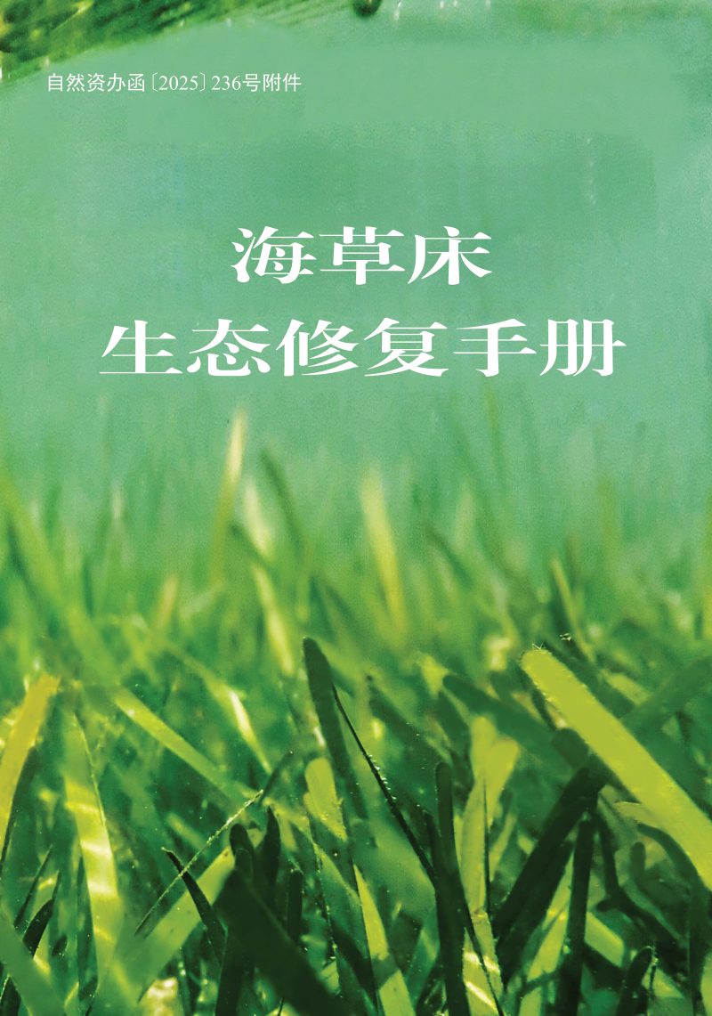 自然资源部《海草床生态修复手册》第1页