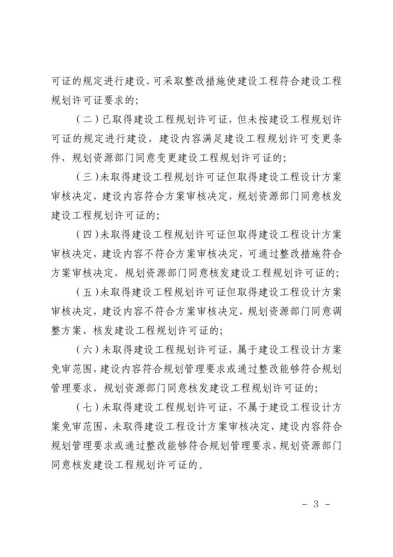 上海市规划和自然资源局《上海市城乡规划违法建设行政处罚裁量基准实施办法》沪规划资源规〔2025〕2号第3页