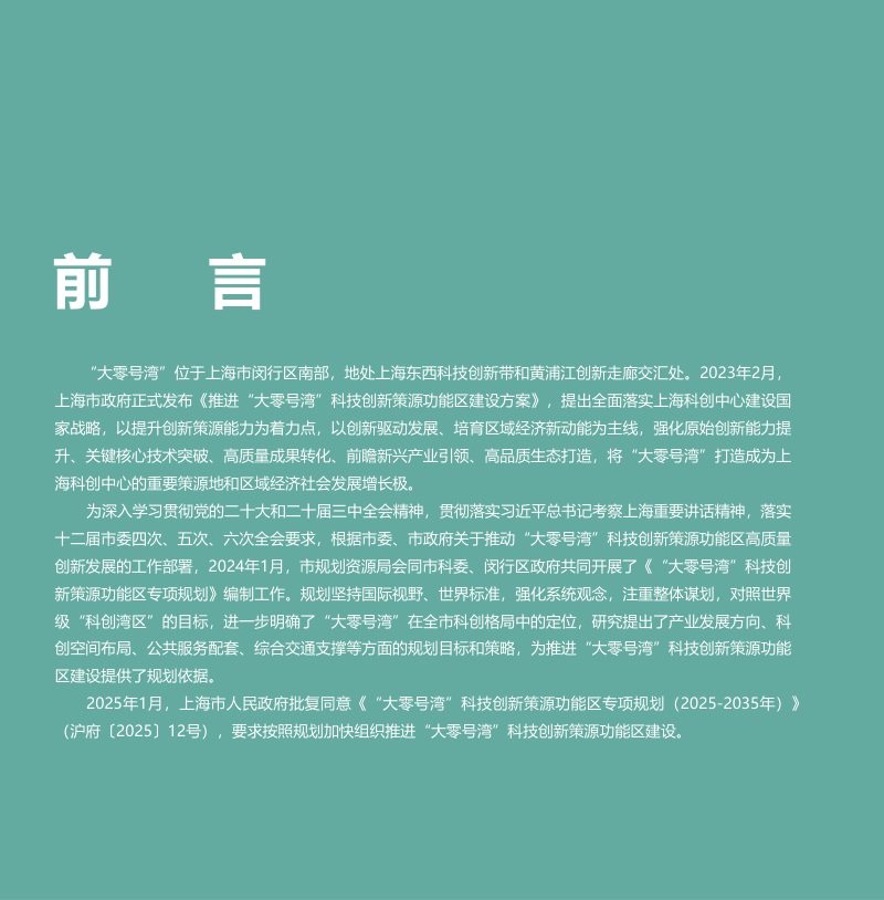 上海市“大零号湾”科技创新策源功能区专项规划（2025-2035年）第2页