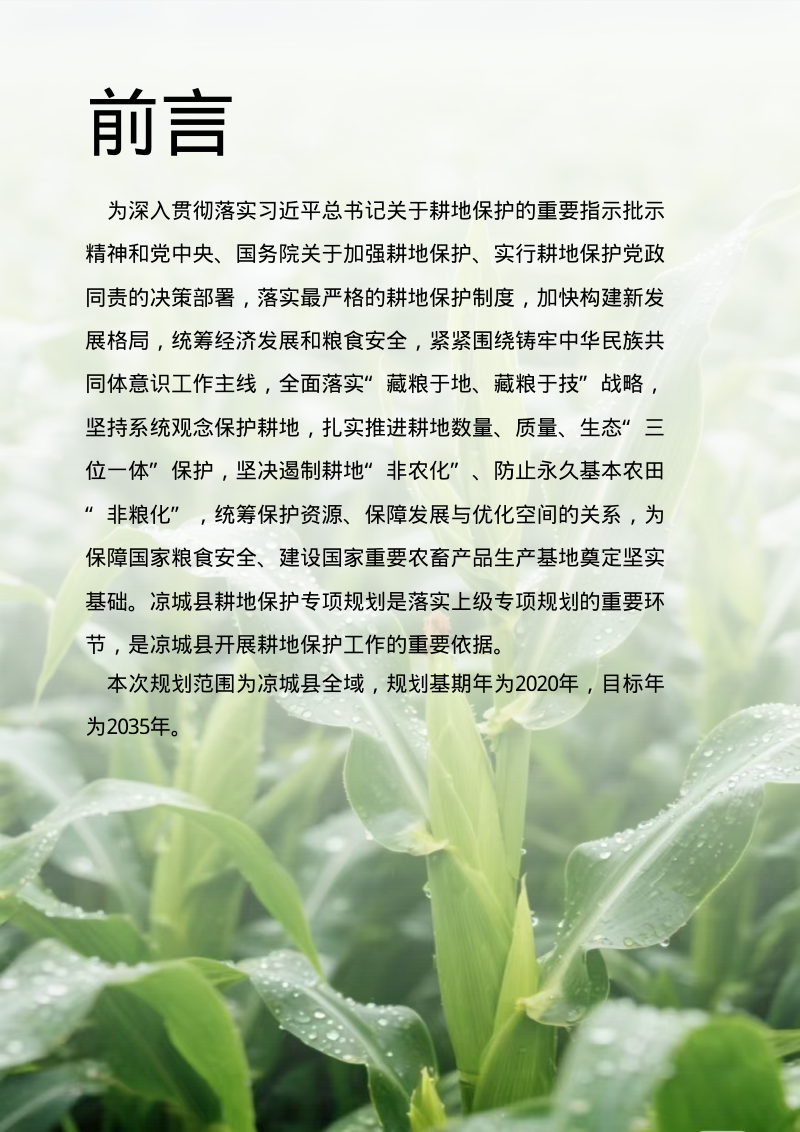 凉城县耕地保护专项规划（2021－2035年）第2页