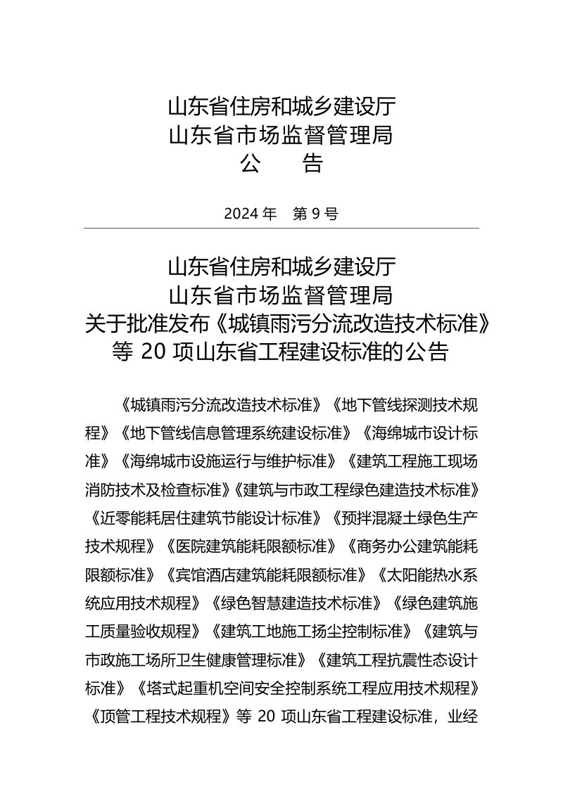 山东省《城镇雨污分流改造技术标准》DB37/T 5298-2024第3页