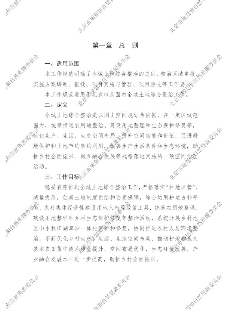 北京市全域土地综合整治工作规范（试行）第3页