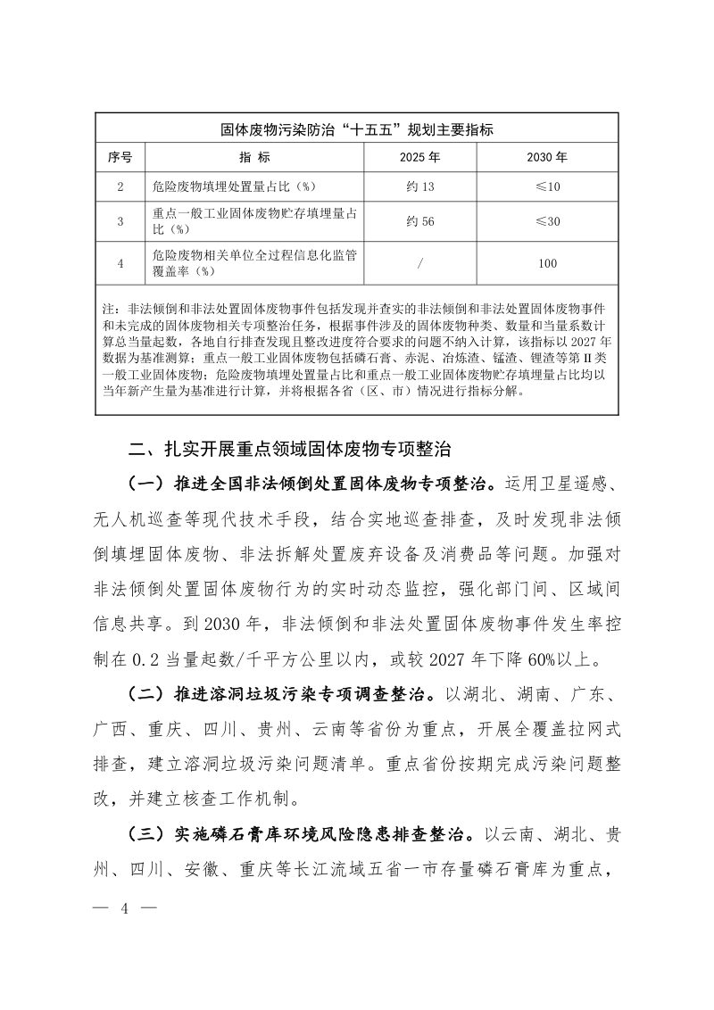 固体废物污染防治“十五五”规划第2页