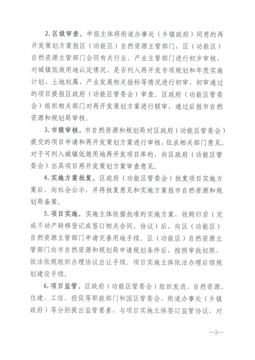 济南市自然资源和规划局《城镇低效用地再开发项目申报备案指南》济自然规划发〔2023〕40号第3页