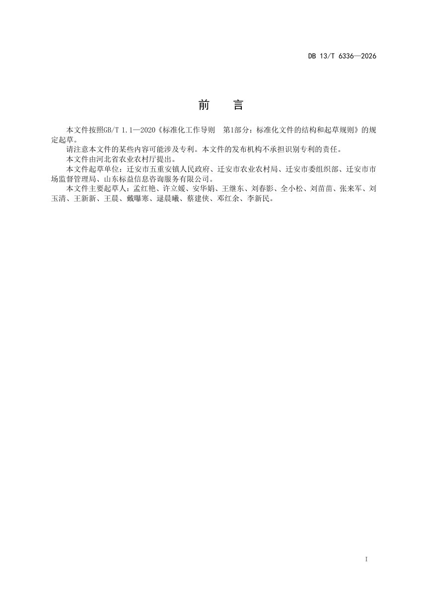 河北省《村两委便民服务规范》DB13/T 6336-2026第3页