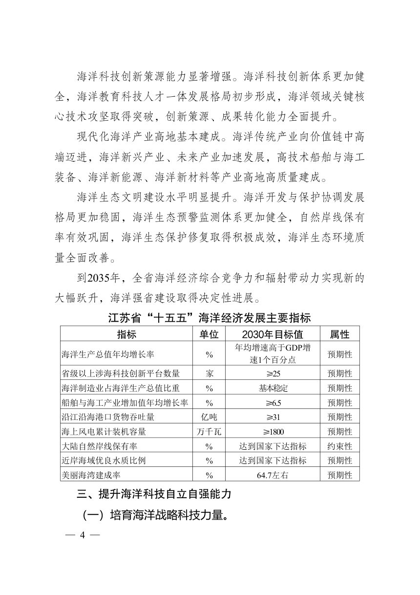 江苏省“十五五”海洋经济发展规划第3页