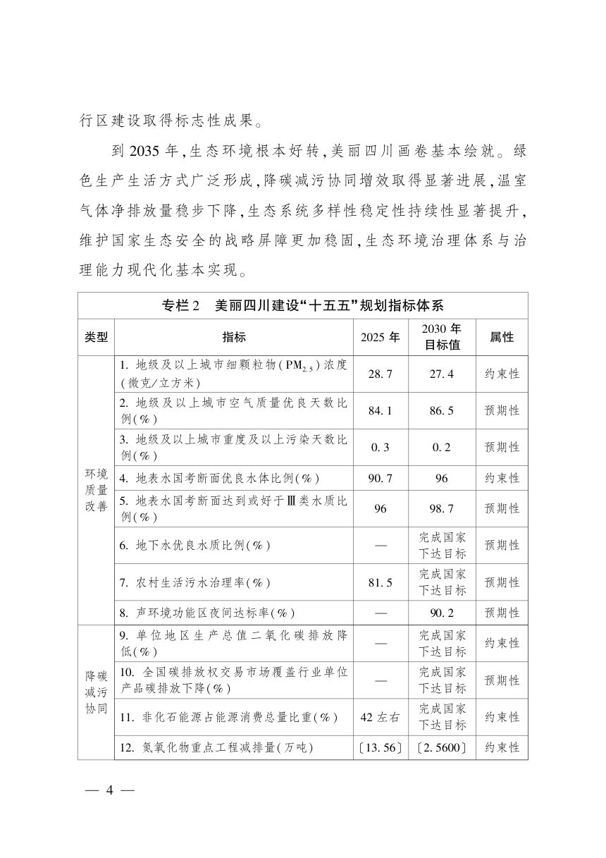 美丽四川建设“十五五”规划第3页