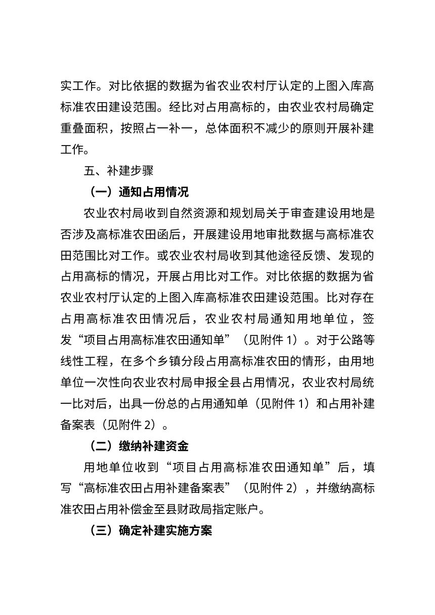 旌德县高标准农田补建管理办法（试行）征求意见稿第3页