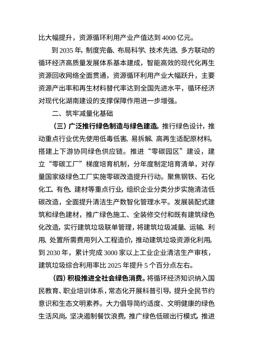 湖南省“十五五”循环经济发展规划第2页