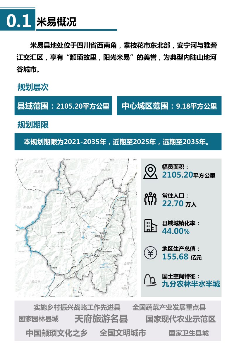 四川省米易县国土空间总体规划（2021-2035年）第3页