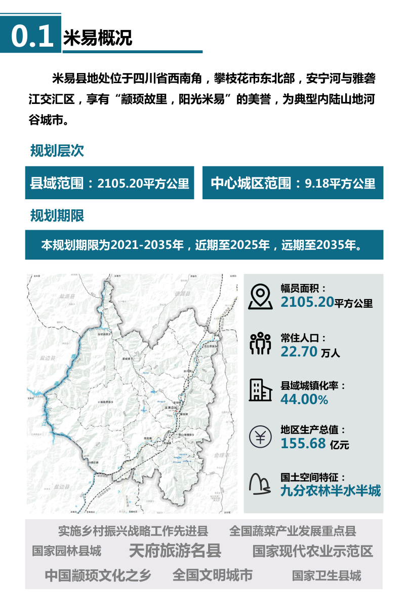 四川省米易县国土空间总体规划（2021-2035年）第3页
