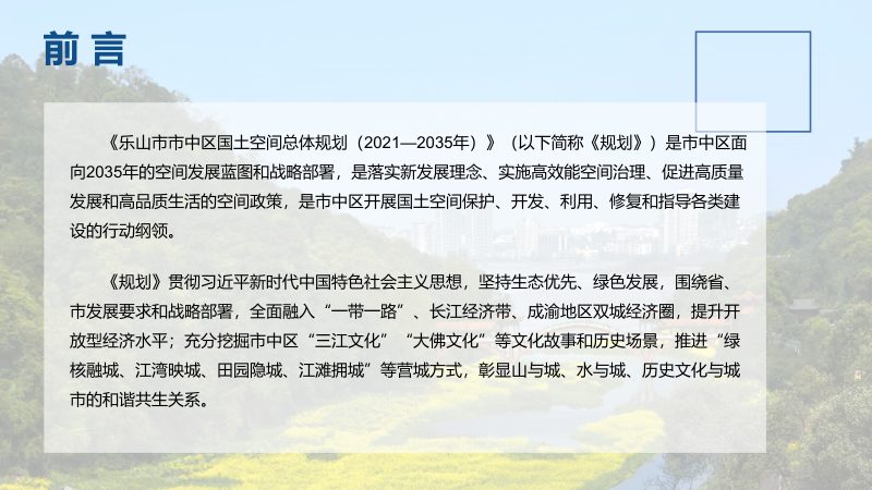 四川省乐山市市中区国土空间总体规划（2021-2035年）第2页