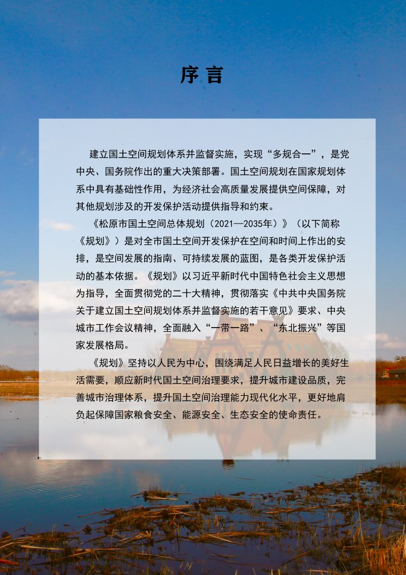 吉林省松原市国土空间总体规划（2021-2035年）第2页