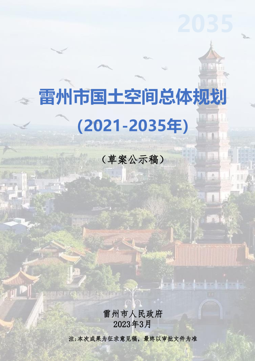 广东省雷州市国土空间总体规划（2021-2035年）-1
