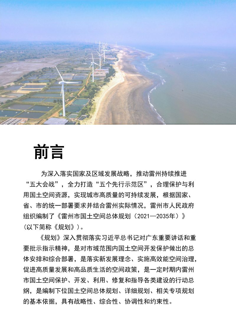 广东省雷州市国土空间总体规划（2021-2035年）第2页