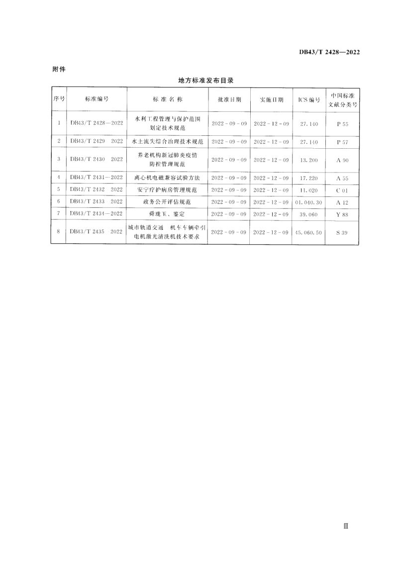 湖南省《水利工程管理与保护范围划定技术规范》DB43/T  2428-2022第3页