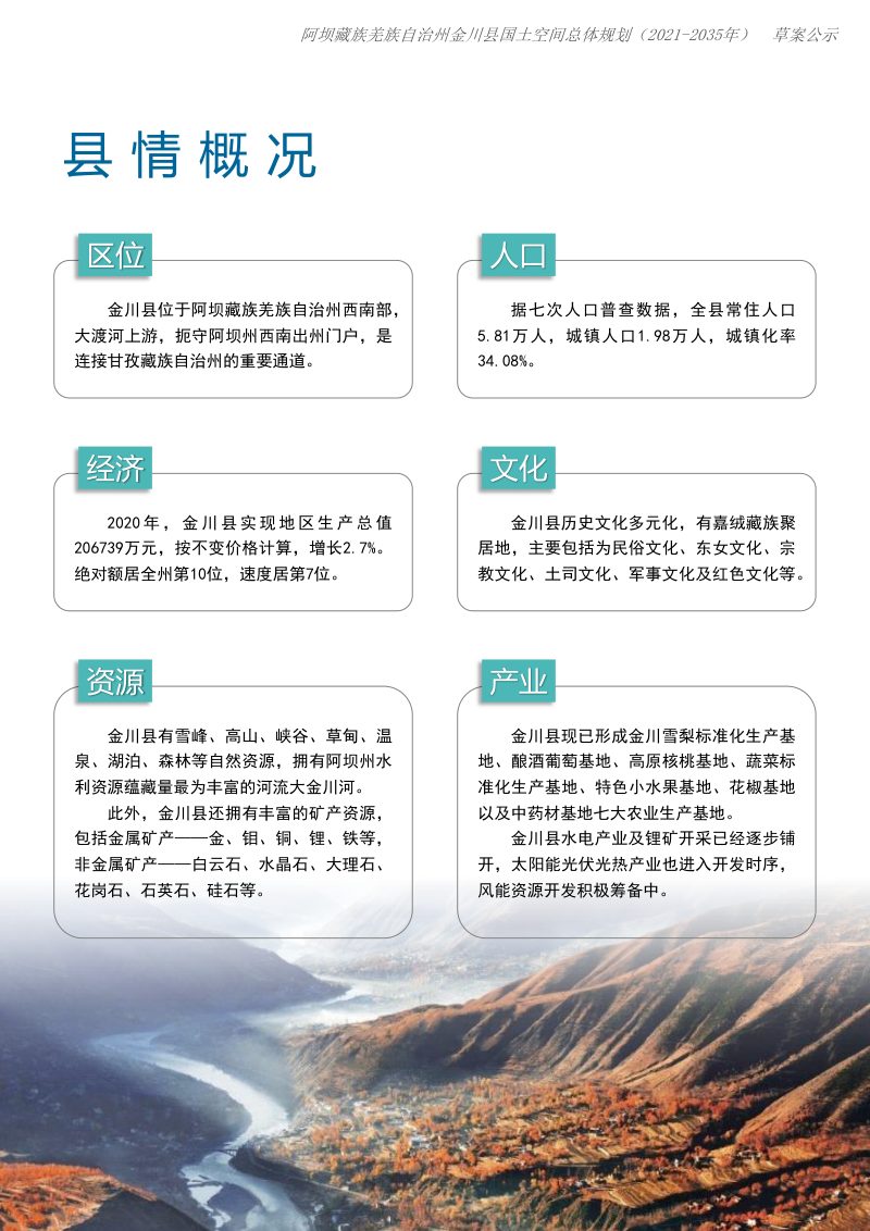 四川省金川县国土空间总体规划（2021-2035年）第3页