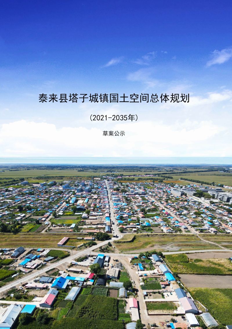 泰来县塔子城镇国土空间总体规划（2021-2035年）第1页