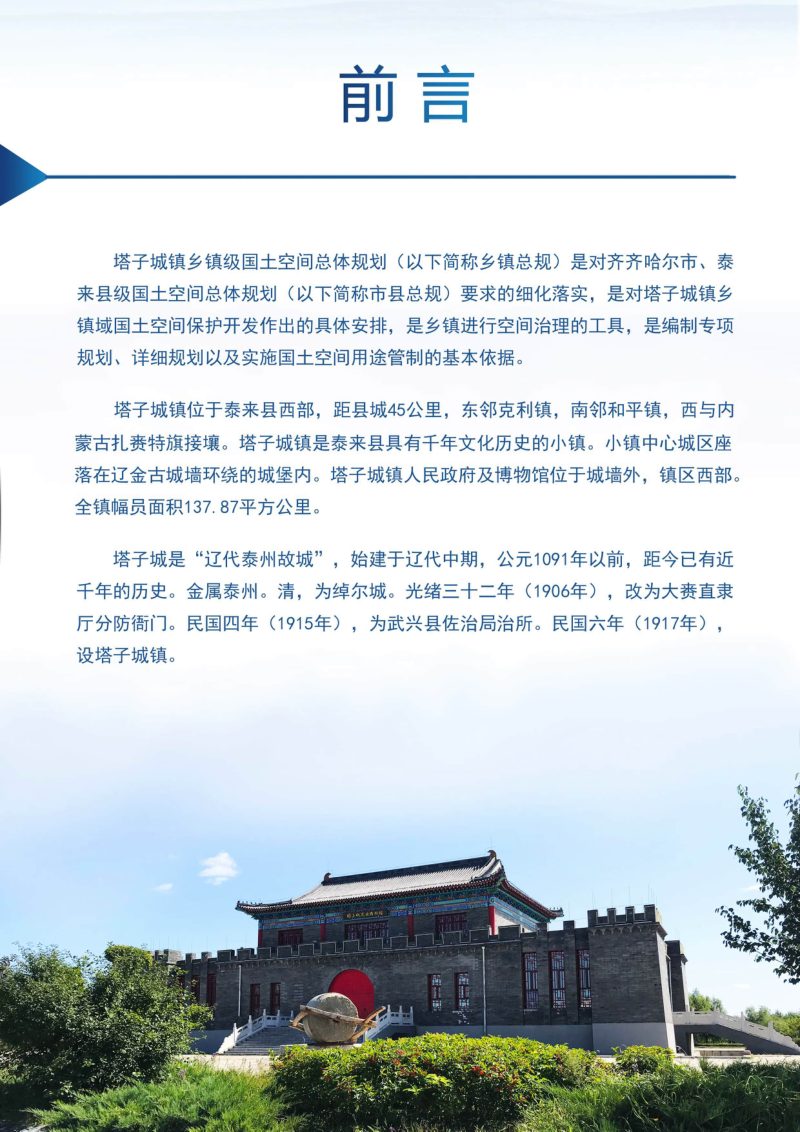 泰来县塔子城镇国土空间总体规划（2021-2035年）第2页