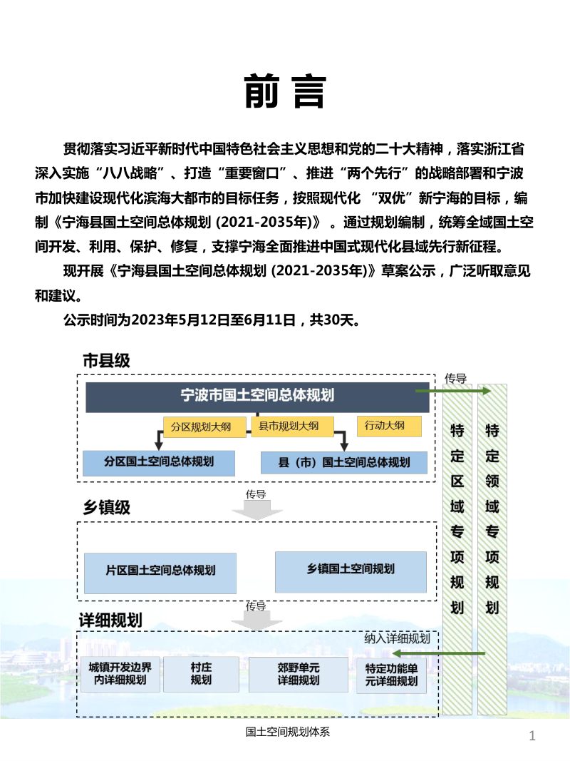 浙江省宁海县国土空间总体规划（2021-2035年）第2页