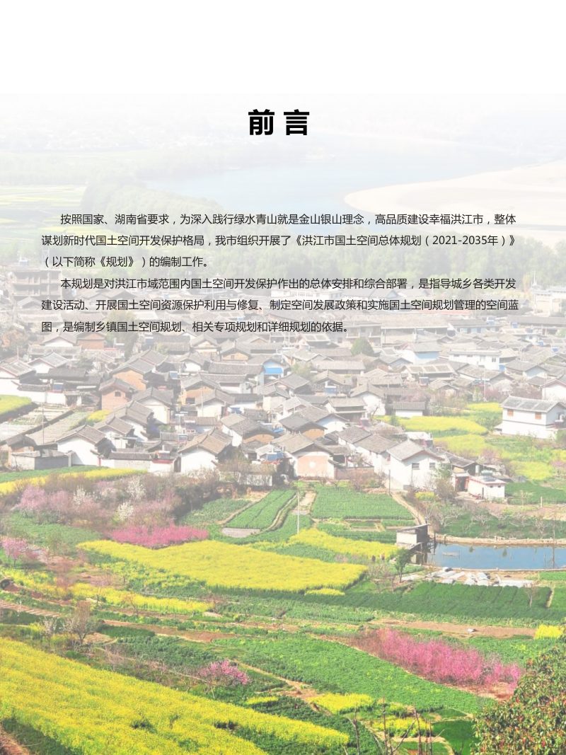 湖南省洪江市国土空间总体规划（2021-2035 年）第2页