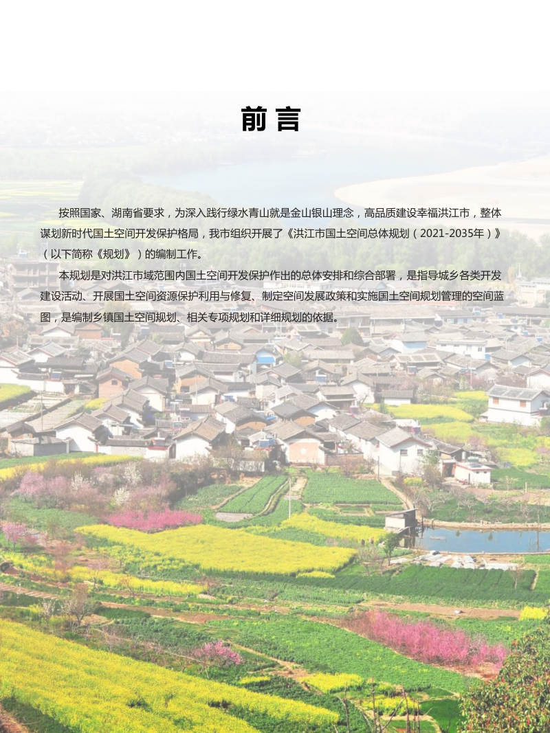 湖南省洪江市国土空间总体规划（2021-2035 年）第2页