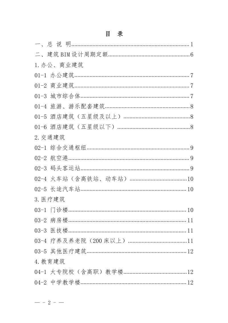 宁夏回族自治区建筑信息模型（BIM）设计周期定额（征求意见稿）第2页