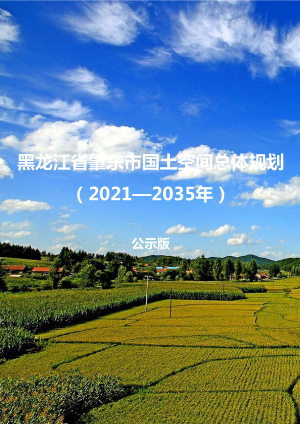 黑龙江省肇东市国土空间总体规划 （2021-2035年